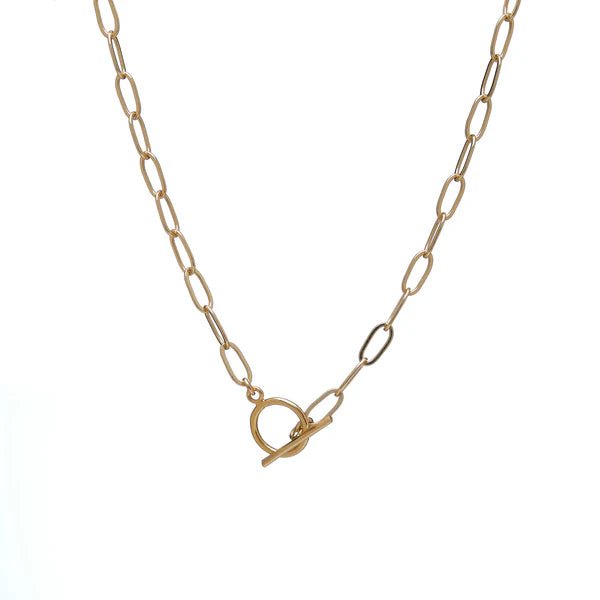 NK - 81 Paperclip Chain Toggle NecklaceKenda KistNECKLACES