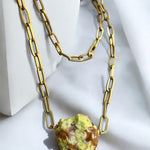 Opal Verde Crystal in Bronze NecklaceMolaNECKLACES