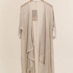 Openwork cotton cardigan/duster: three colorsla maison des fibres naturellescardigan