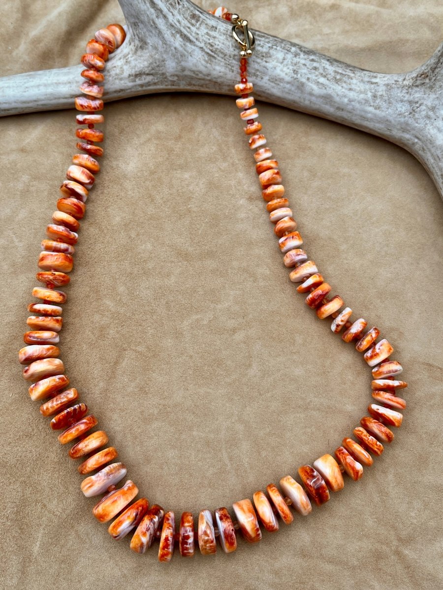 Orange Spiny Oyster & Carnelian NecklaceBeth ZinkNECKLACES