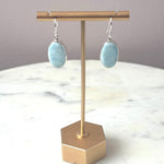 Oval Larimar EarringsJinjaEARRINGS