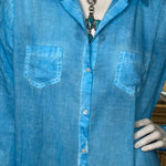 Overwashed Shirt Dress "Marine Blue"Terre RougeDRESS