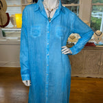 Overwashed Shirt Dress "Marine Blue"Terre RougeDRESS