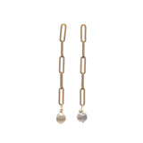Paperclip Baroque Drop Earring (2 Colors)Kenda KistEARRINGS