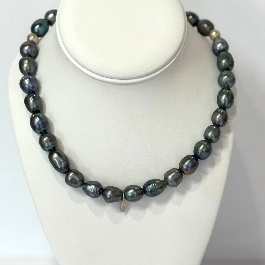 Peacock Pearl Single Strand NecklaceMelody Vintage JewelryNECKLACES