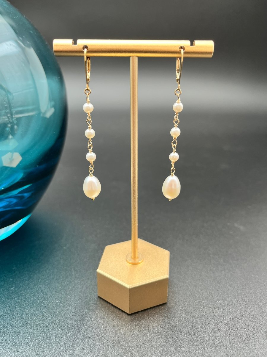 Pear Drop Freshwater Pearl EarringsBeth ZinkEARRINGS