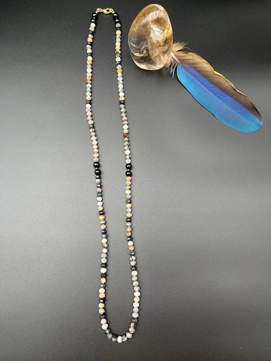 Picasso Jasper & Onyx Necklace – 36”Debra PyeattNECKLACES