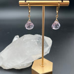 Pink Amethyst Hearts EarringsBeth ZinkEARRINGS