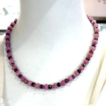 Pink/Lavender Gemstones With Jasper Short NecklaceBeth ZinkNECKLACES