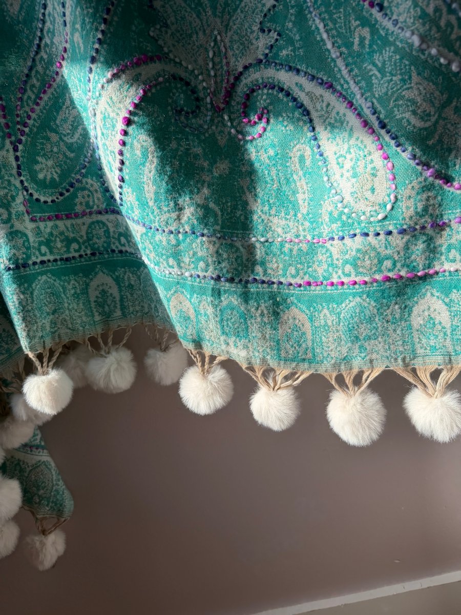 Pom Pom Poncho (2)ZiabirdTOPS