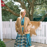 Proud Kimono in Golden Velvet with Sequins and BeadworkV.DE.VINSTERTOPS