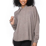 Quinn Washable Cashmere Hoodie: TeakSubtle LuxuryTOPS
