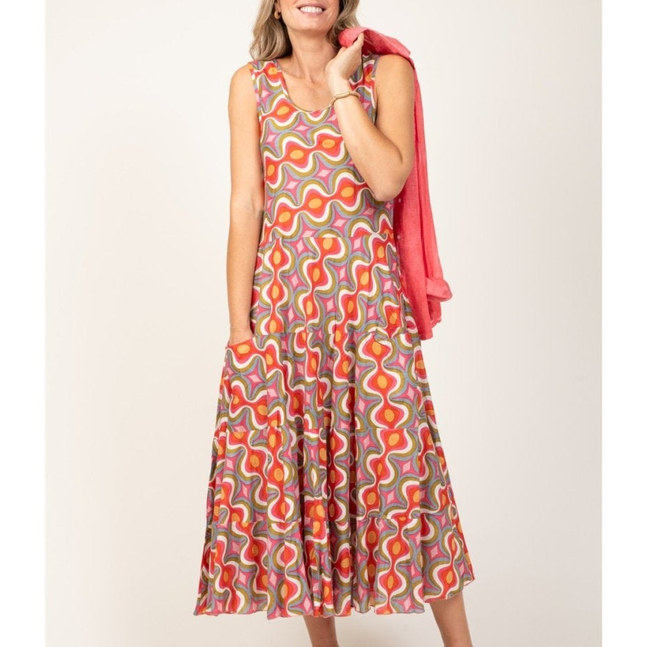Red “Ellipse Rouge Lollipop” DressTerre RougeDRESS