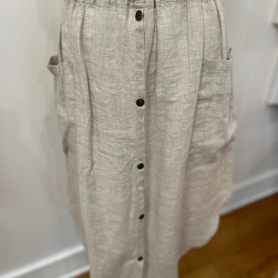 Redeux: Beige Linen SkirtRedeuxSKIRT