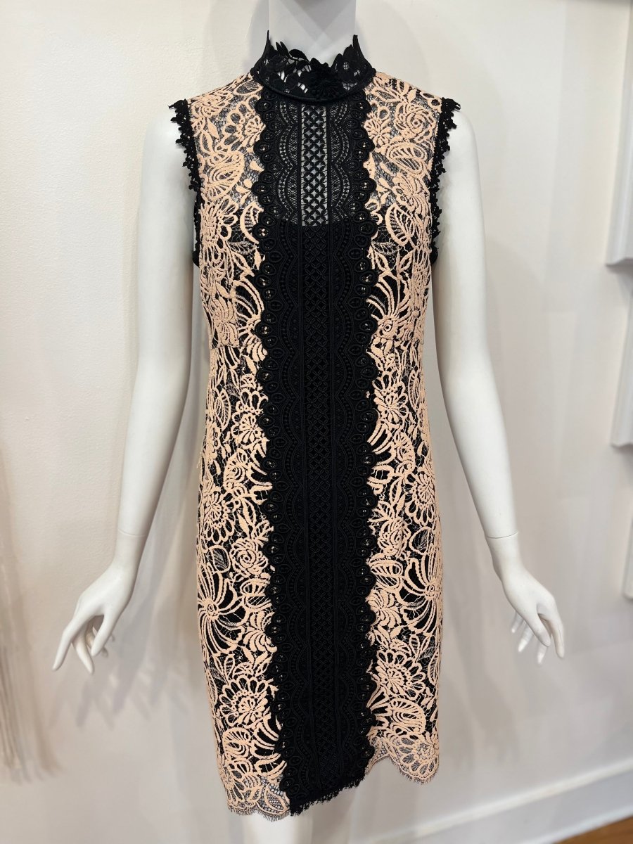 Redeux: Black and Nude Lace DressredeuxDRESS