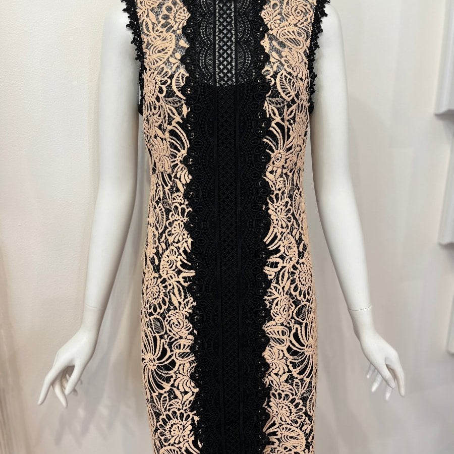 Redeux: Black and Nude Lace DressredeuxDRESS