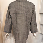 Redeux: Black and White Checkered Button Down BlouseZiabird Private Labelblouse