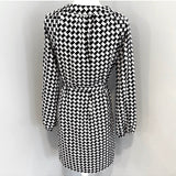 Redeux: Black and White Geometric Shirt DressRedeuxDRESS