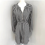 Redeux: Black and White Geometric Shirt DressRedeuxDRESS