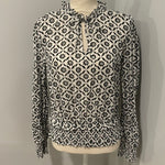 Redeux: Black and White Top with MetallicRedeuxblouse