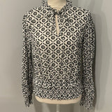 Redeux: Black and White Top with MetallicRedeuxblouse