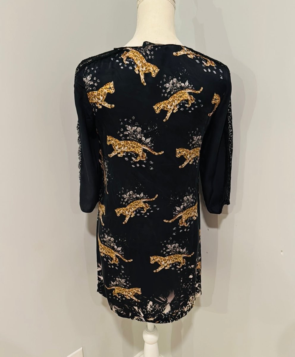 Redeux: Black Tunic with CheetahsRedeuxtunic110