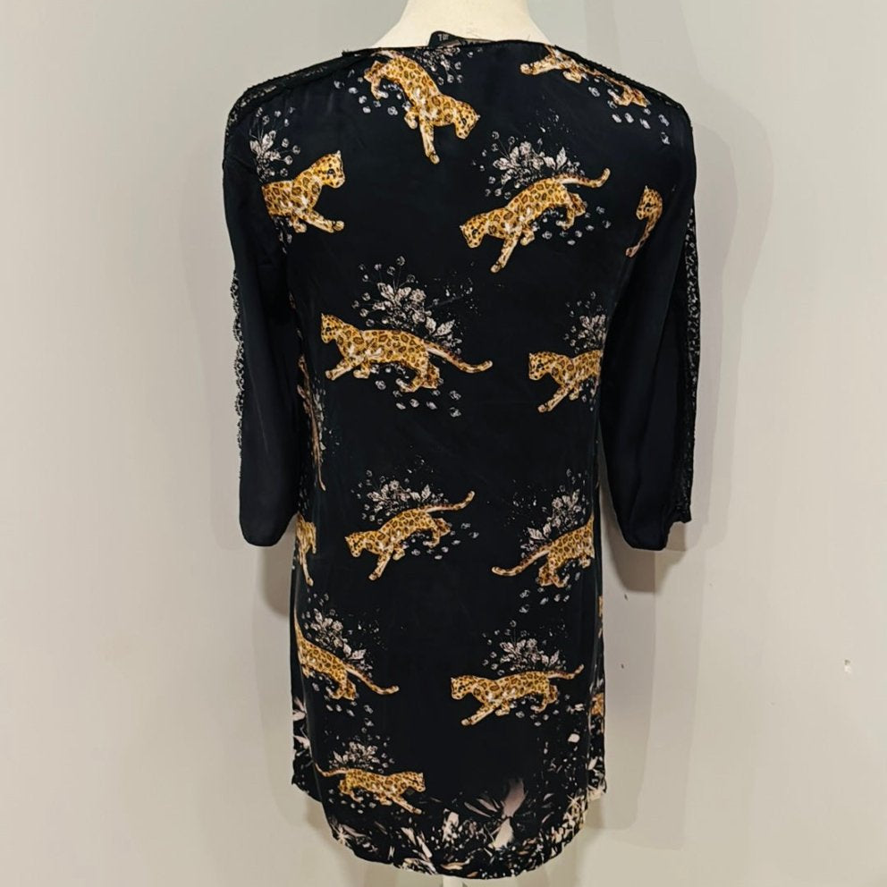 Redeux: Black Tunic with CheetahsRedeuxtunic110