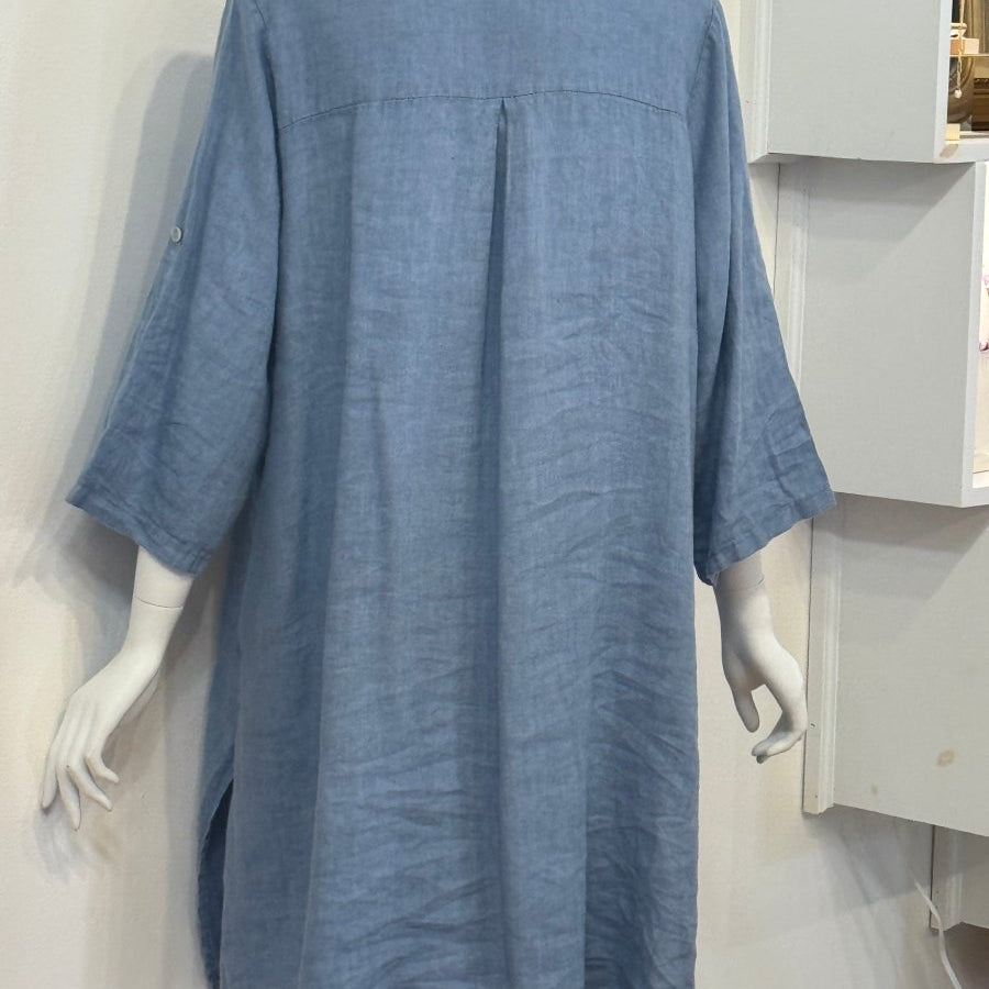 Redeux: Denim look linen dressRedeuxDRESS