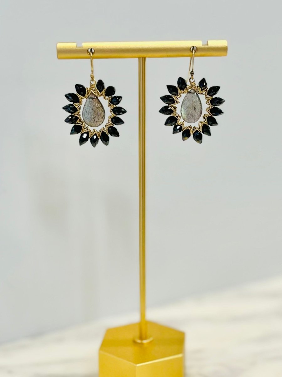Redeux: Fuss Spinel & Labradorite EarringsRedeuxEARRINGS