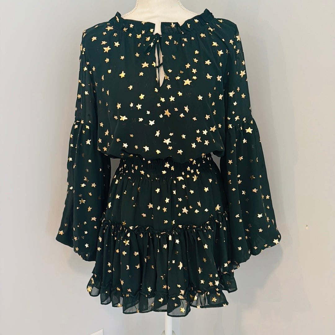 Redeux: Green Star Mini DressRedeuxDRESS