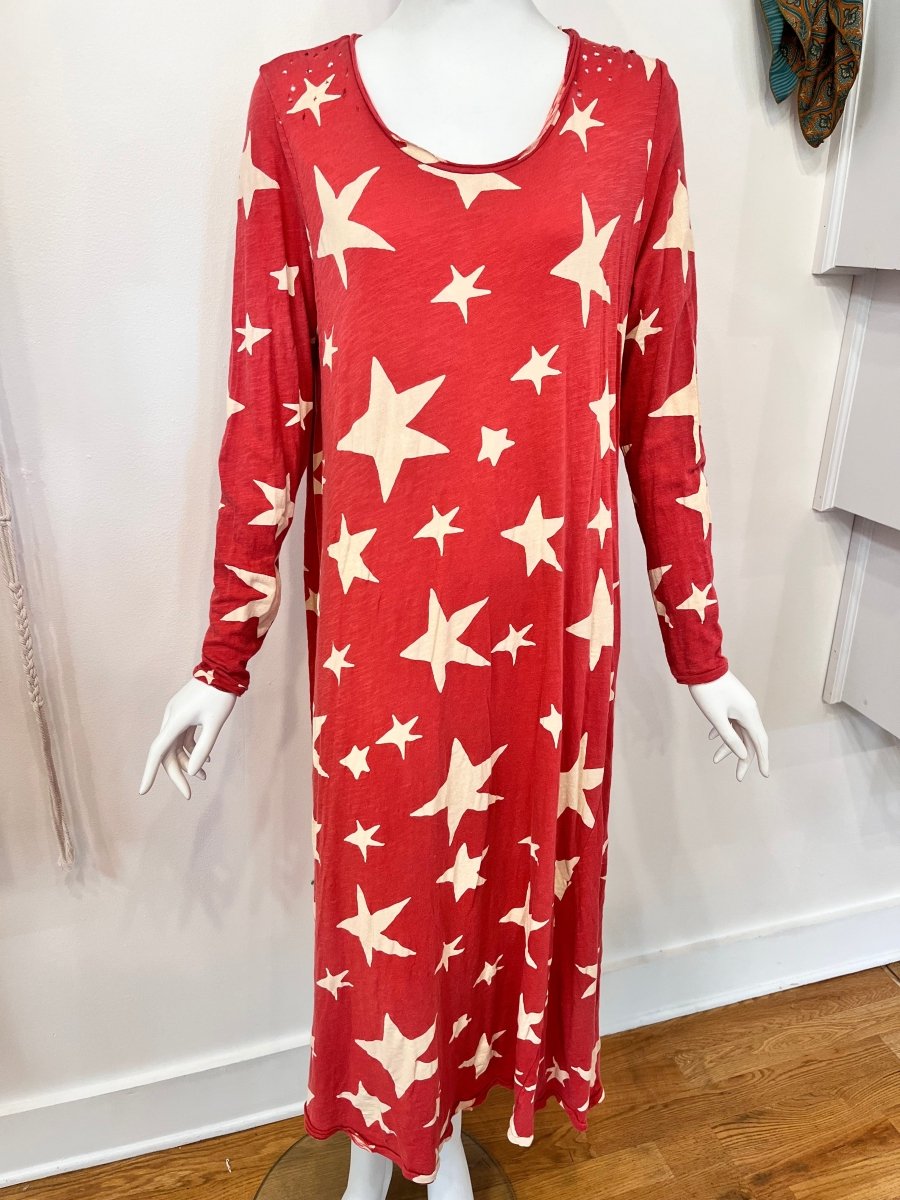 Redeux: Magnolia Pearl Red Star DressZiabird Private LabelDRESS