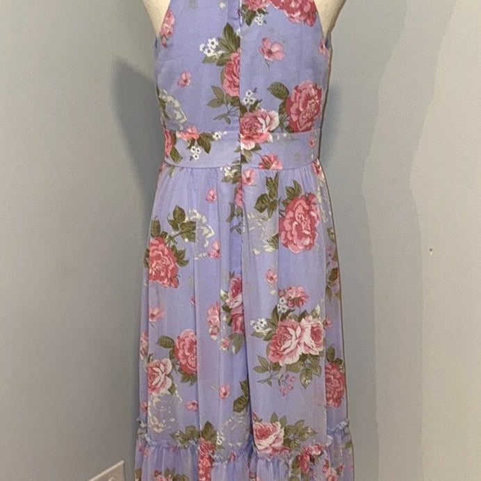 Redeux: Purple Floral Halter DressRedeuxDRESS