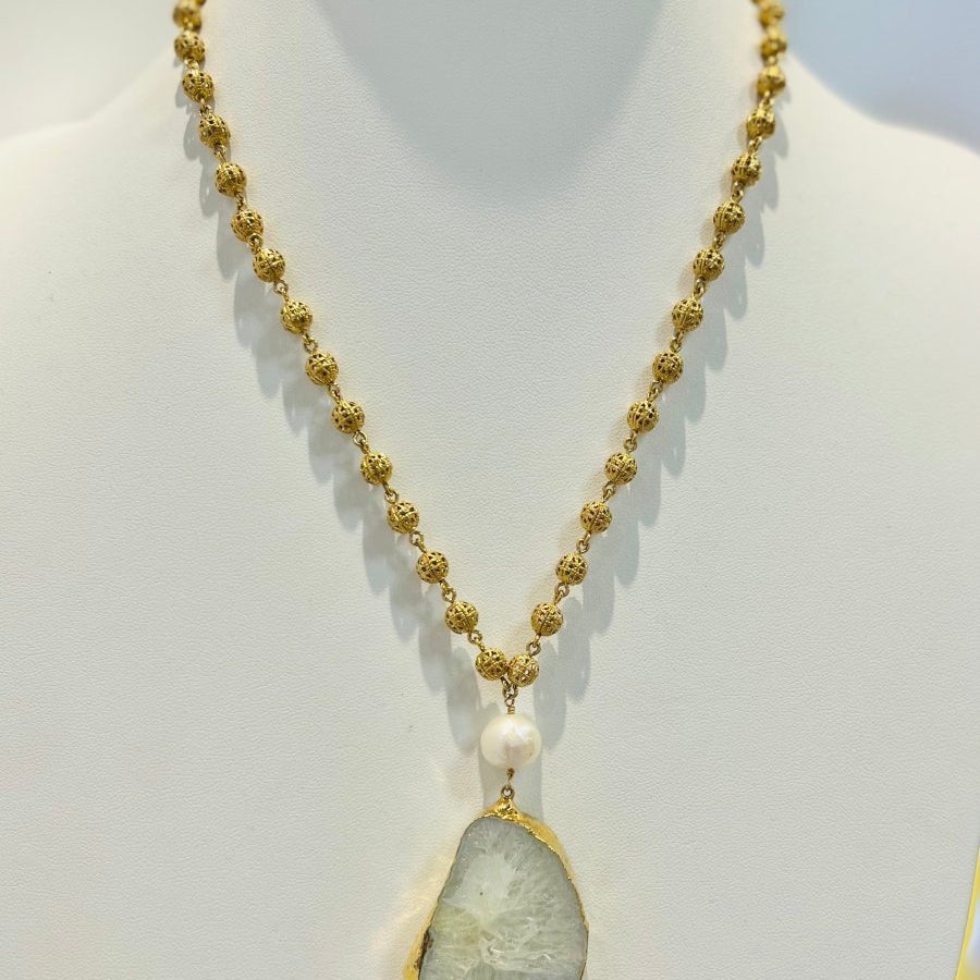 Redeux: Slice Quartz NecklaceRedeuxNECKLACES