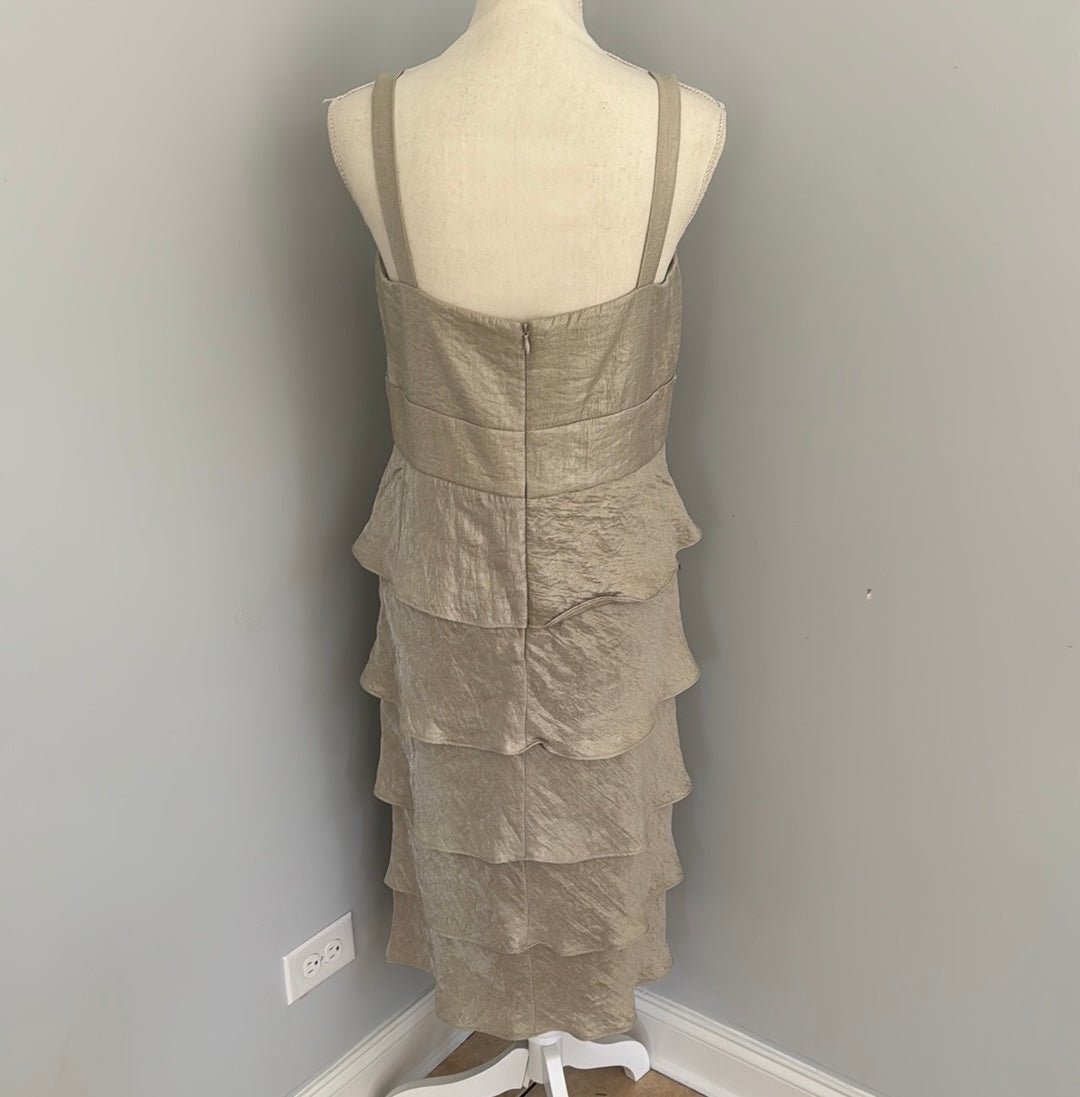 Redeux: Tan Ruffled Dress with JacketRedeuxDRESS