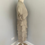 Redeux: Tan Ruffled Dress with JacketRedeuxDRESS