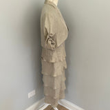 Redeux: Tan Ruffled Dress with JacketRedeuxDRESS