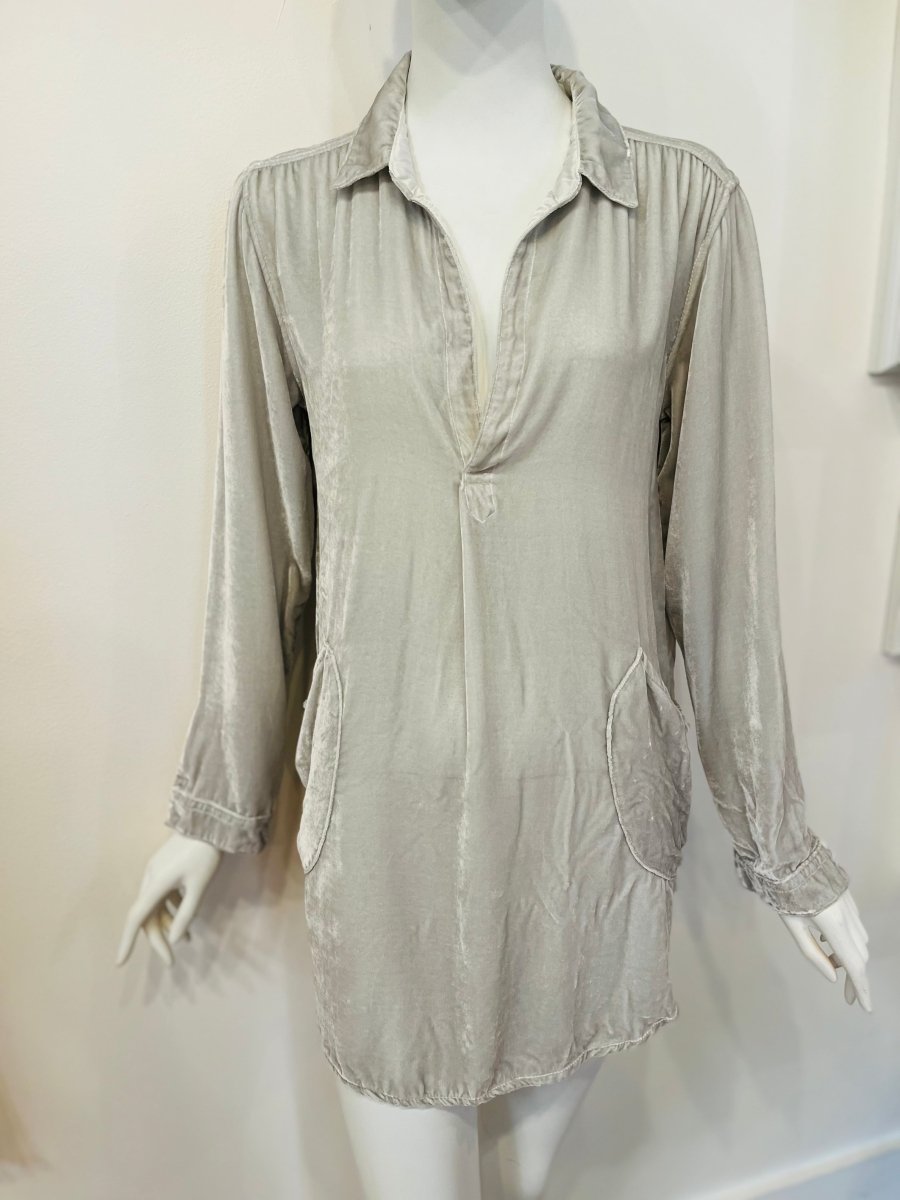 Redeux: Teton Gray Velvet Tunic from CP ShadesZiabird Private Labeltunic110