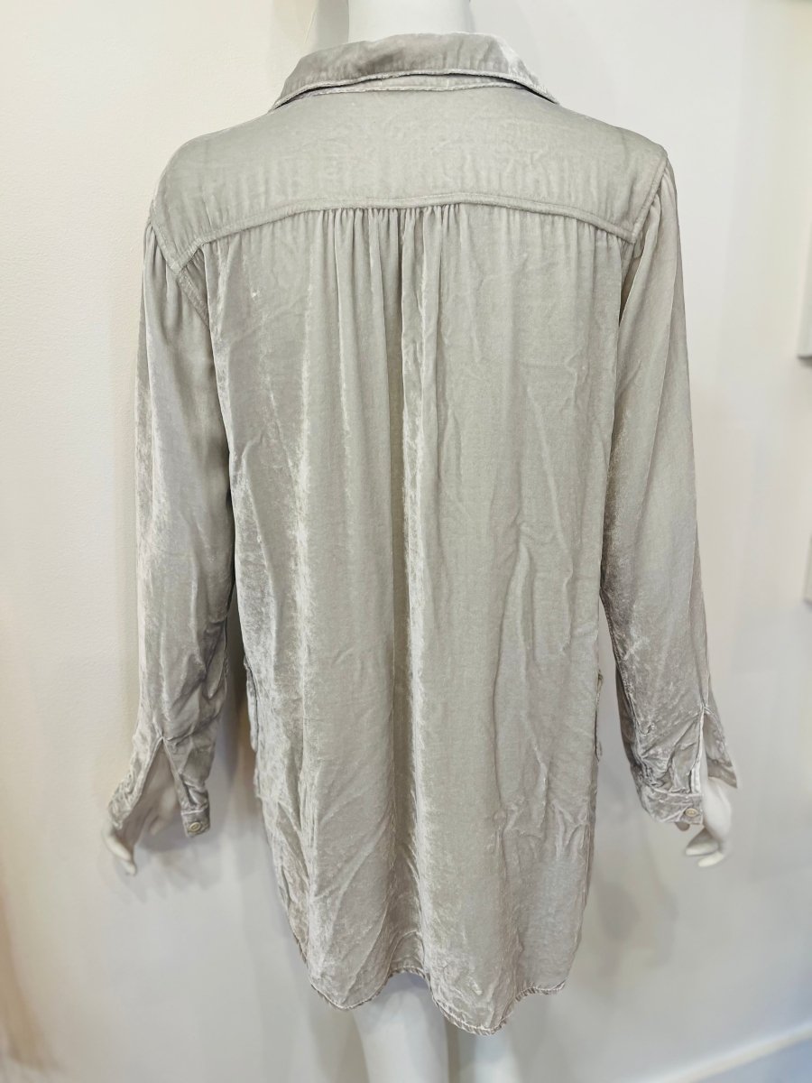 Redeux: Teton Gray Velvet Tunic from CP ShadesZiabird Private Labeltunic110