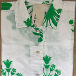 Relaxed Boyfriend Shirt - Cameo Floral Kelly GreenAnd For GoodShirts & Tops