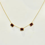 Rhodalite & Garnet Necklace 4242 - B - Gar - GMichelle PresslerNECKLACES