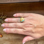 Ribbon Turquoise Ring – Size 8.5 – Sterling Silver (One of a Kind)The Bijoux FAB Jewelryring