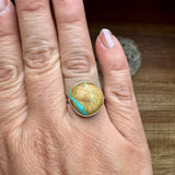 Ribbon Turquoise Ring – Size 8.5 – Sterling Silver (One of a Kind)The Bijoux FAB Jewelryring