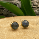Round Stone Stud Earrings: Four Stone OptionsKipepeoEARRINGS