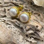 Round Stone Stud Earrings: Four Stone OptionsKipepeoEARRINGS