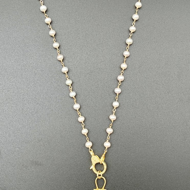 Ruby Pendant with Freshwater PearlsBeth ZinkNECKLACES