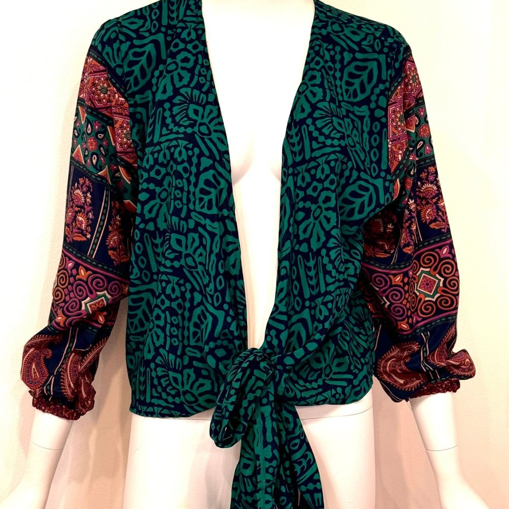 Sari Tie BlouseBaizaarTOPS