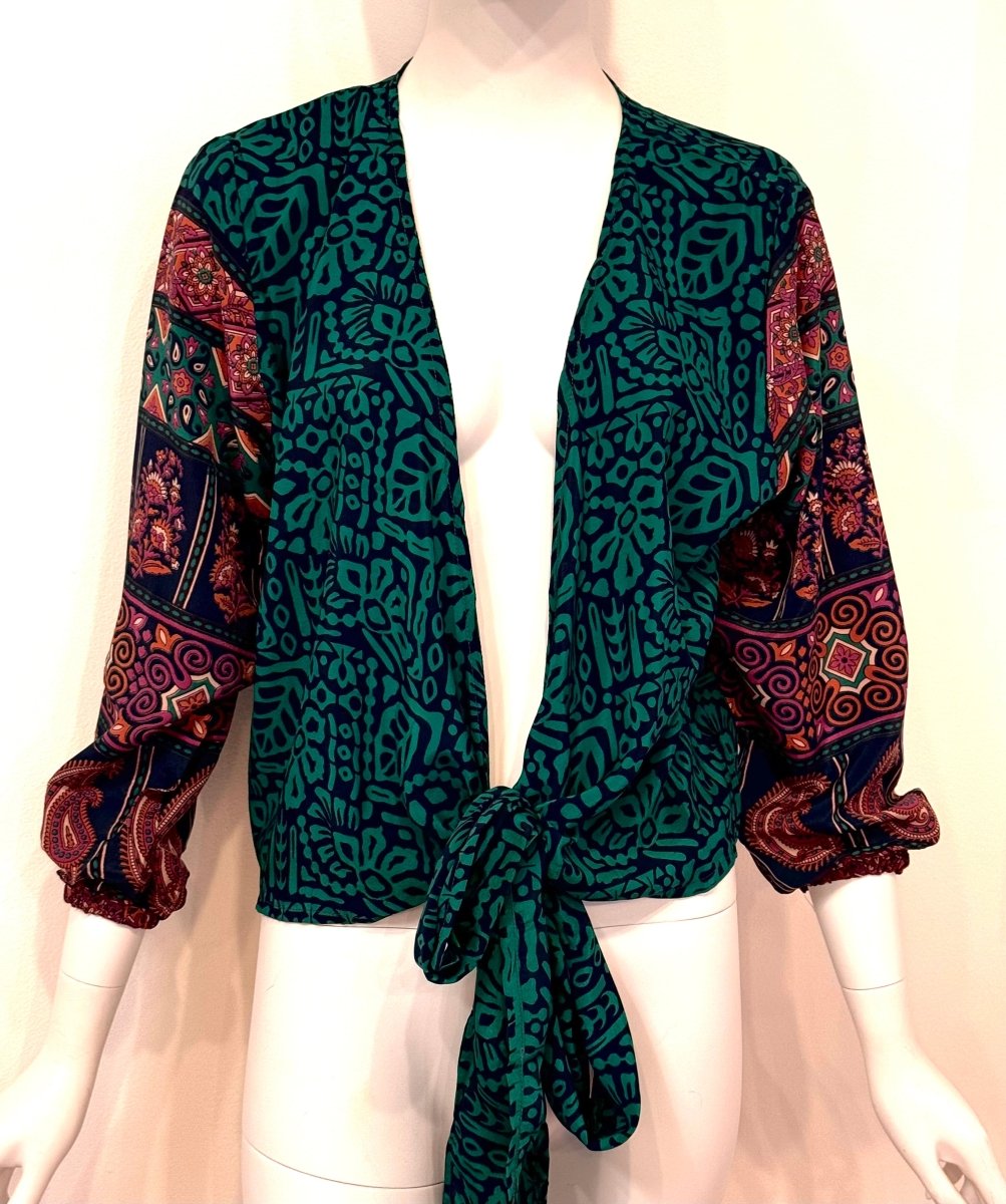 Sari Tie BlouseBaizaarTOPS
