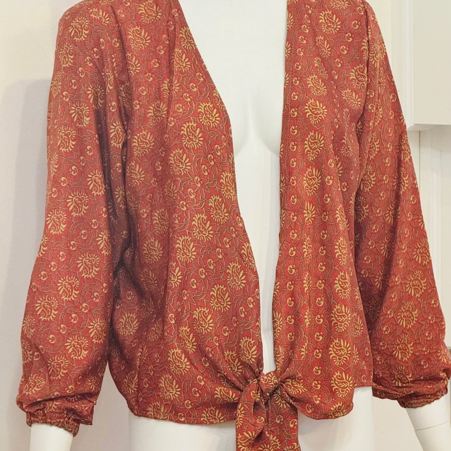 Sari Tie BlouseBaizaarTOPS