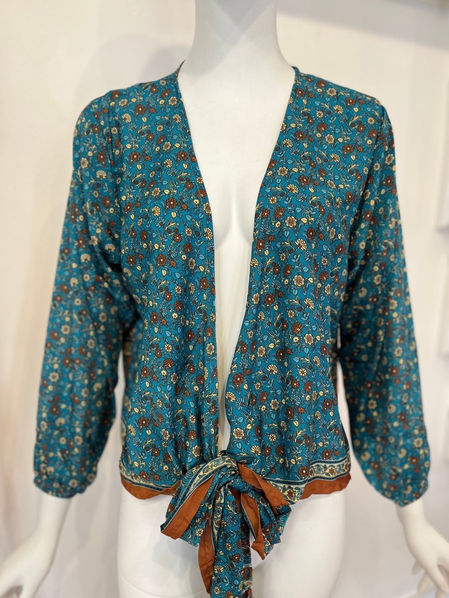 Sari Tie BlouseBaizaarTOPS
