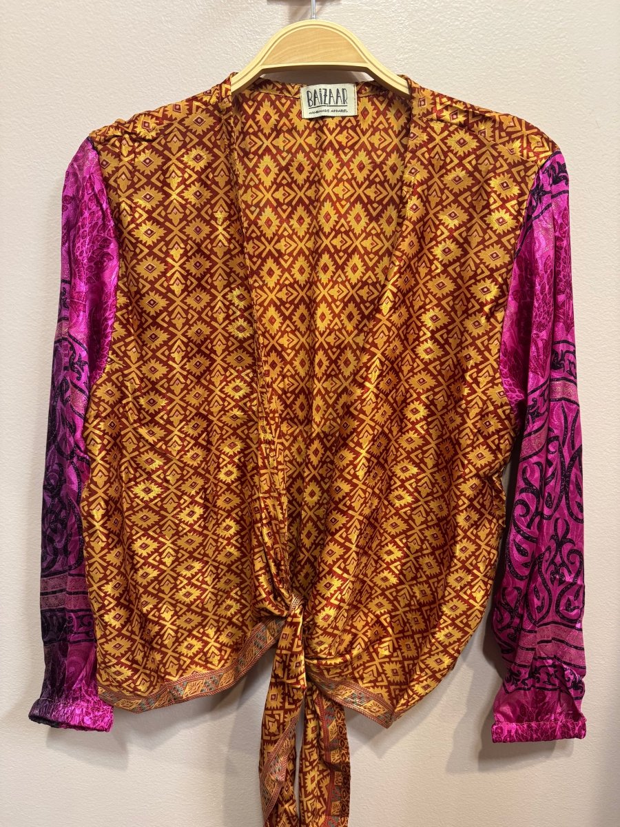 Sari Tie BlouseBaizaarTOPS
